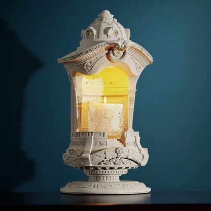 Golden Aroma Candle Lamp - Luxury Wax Melt Warmer  for Wedding Birthday Gift & Romantic Home Decor