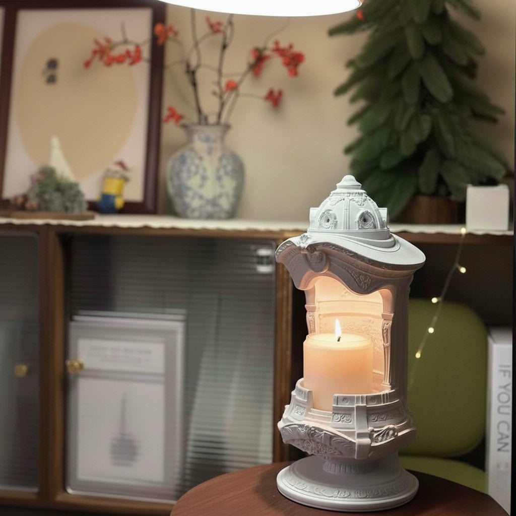 Golden Aroma Candle Lamp - Luxury Wax Melt Warmer  for Wedding Birthday Gift & Romantic Home Decor