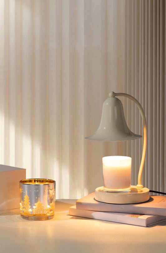 Italian Bell Aromatherapy Candle Warmer Lamp - Ivory White