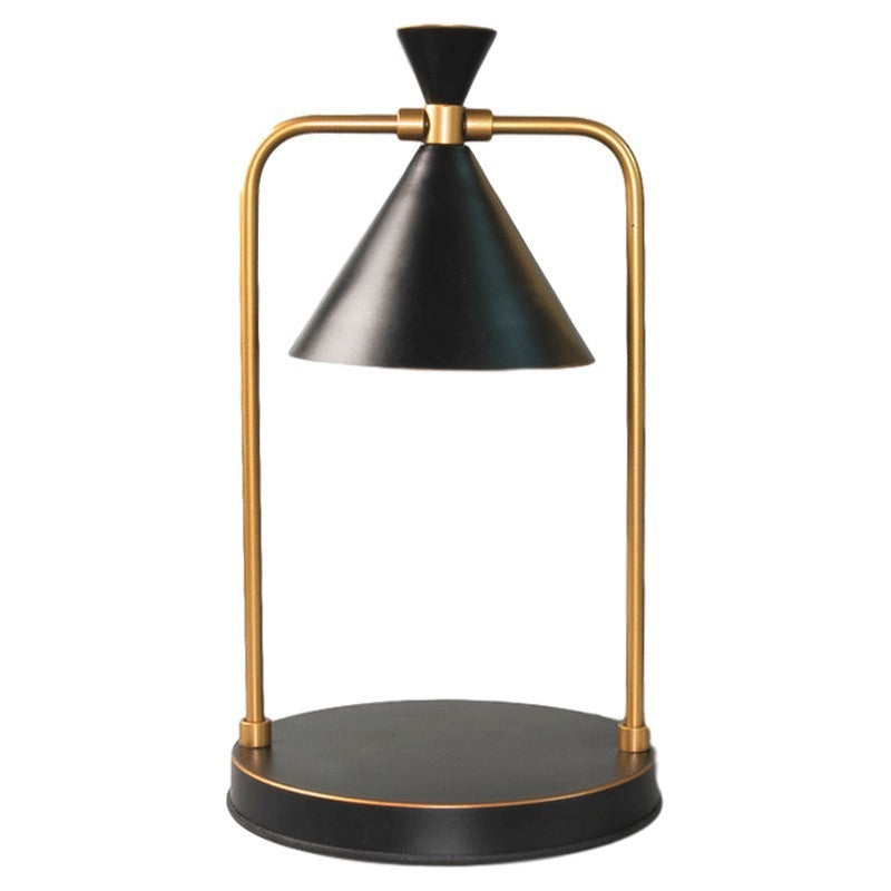 Modern Brass-Arm Candle Warmer Lamp