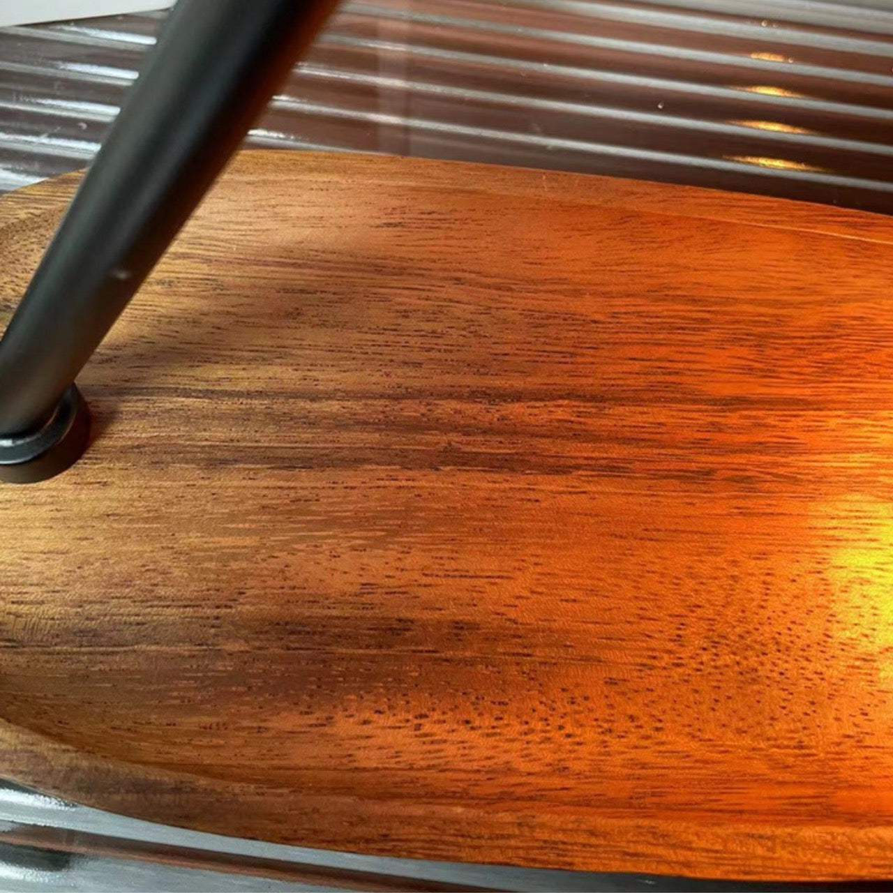 Modern Wooden Base Candle Warmer Lamp – Minimalist Black Cone Design