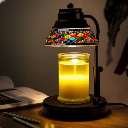 Mosaic Glass Candle Warmer Lamp