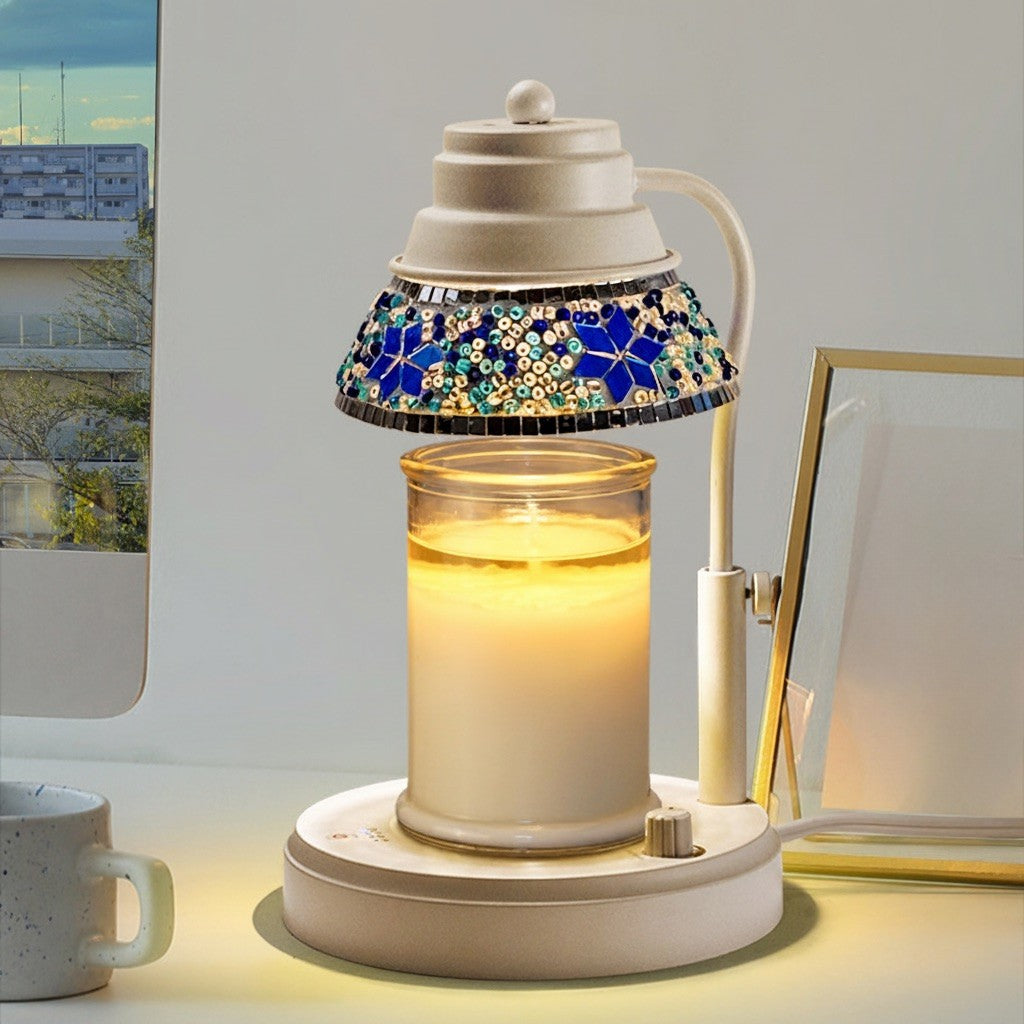 Mosaic Glass Candle Warmer Lamp