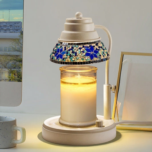 Mosaic Glass Candle Warmer Lamp
