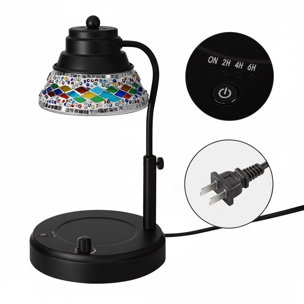 Mosaic Glass Candle Warmer Lamp
