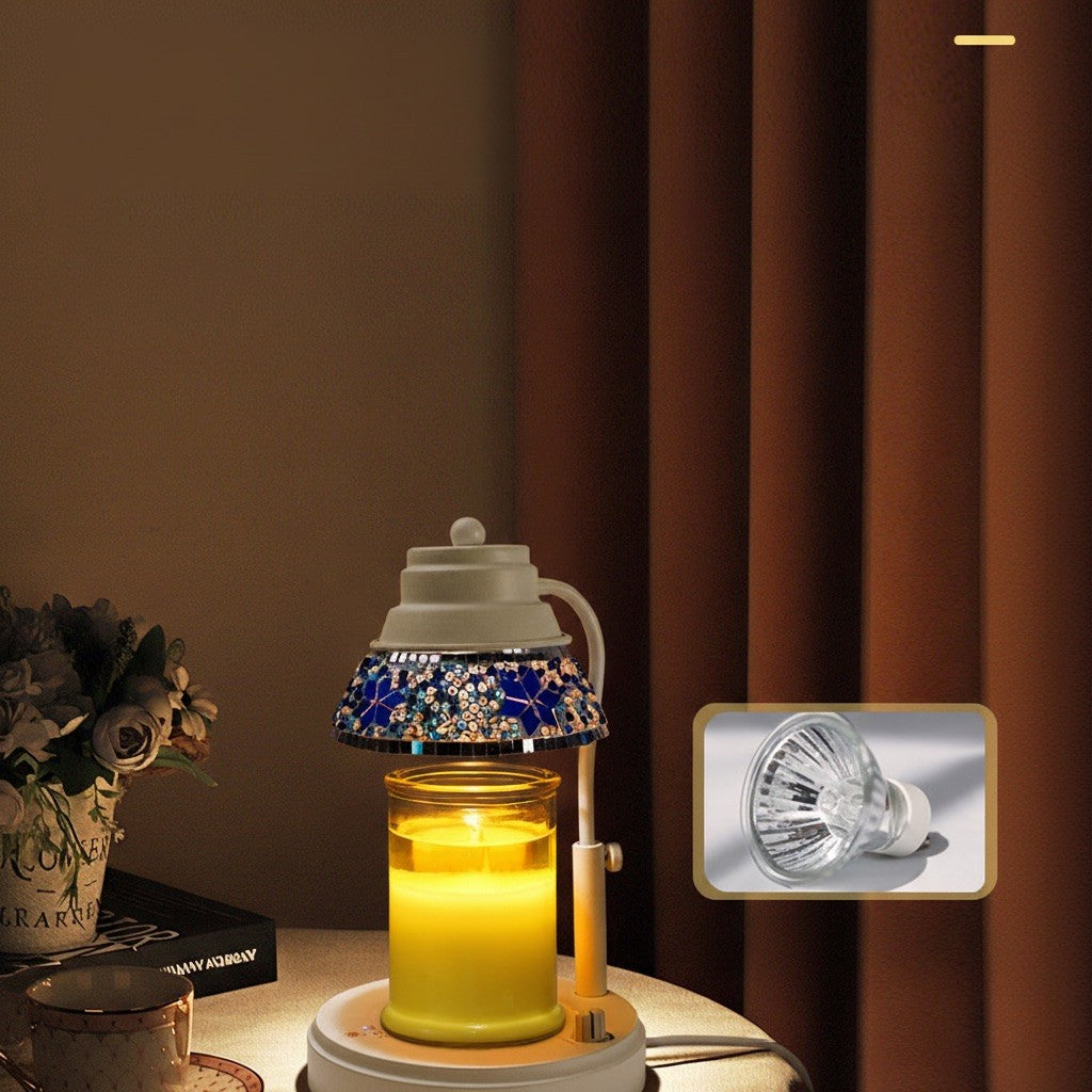Mosaic Glass Candle Warmer Lamp