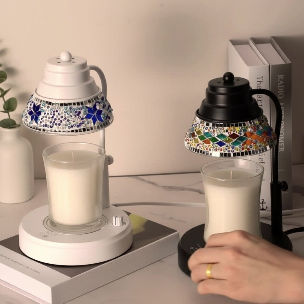 Mosaic Glass Candle Warmer Lamp