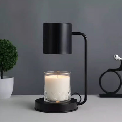 Nordic Retro Wooden Base Candle Warmer Lamp