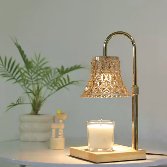 Tulip Bloom Glass Candle Warmer Lamp