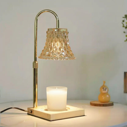 Tulip Bloom Glass Candle Warmer Lamp