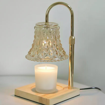 Tulip Bloom Glass Candle Warmer Lamp