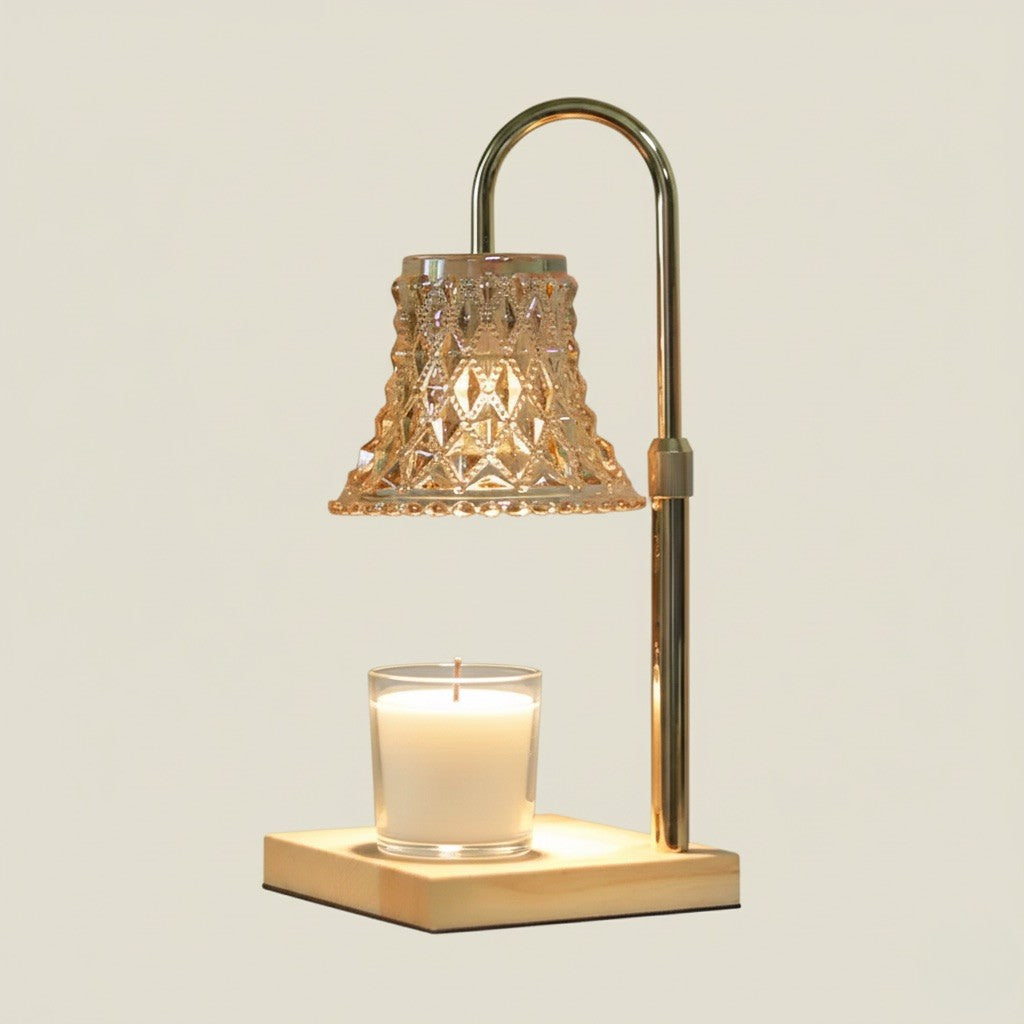 Tulip Bloom Glass Candle Warmer Lamp