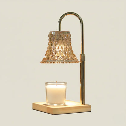 Tulip Bloom Glass Candle Warmer Lamp