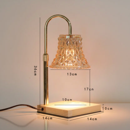 Tulip Bloom Glass Candle Warmer Lamp