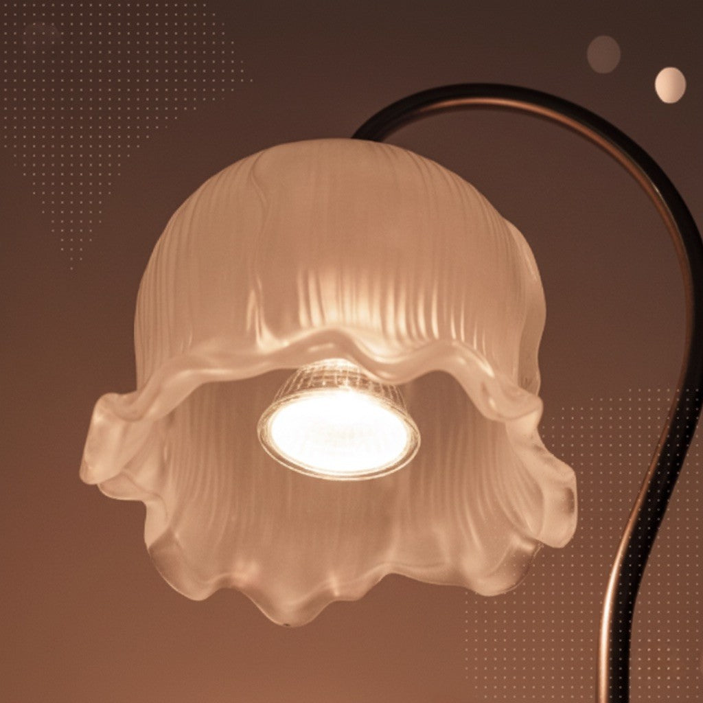 Tulip Bloom Glass Candle Wamer Lamp