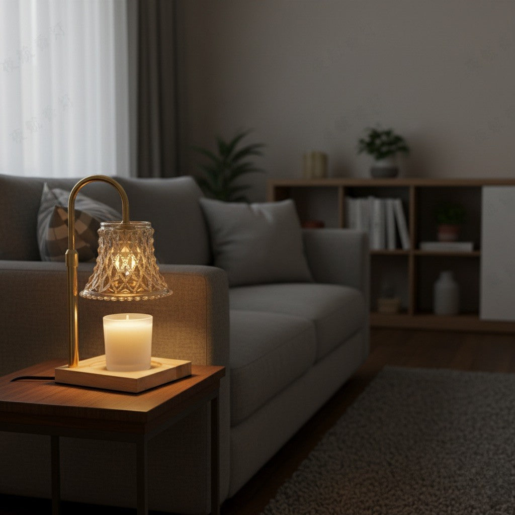 Tulip Bloom Glass Candle Warmer Lamp